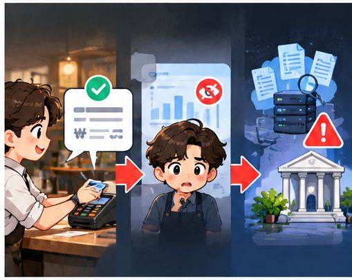카드결제 후 거래기록과 세무 확인 흐름